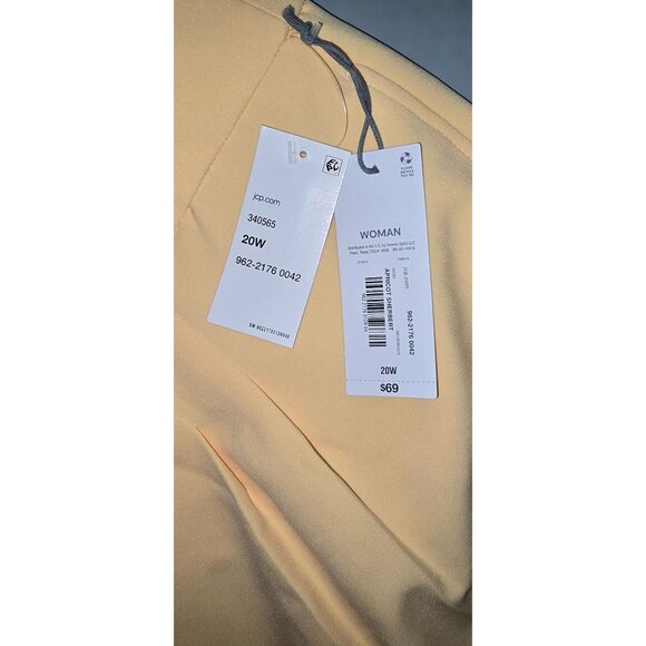 Liz Claiborne Womens Beige Dress Pants Flat Front Polyester Blend - Picture 9 of 9